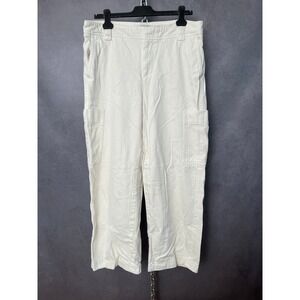 Vince Cargo Pants Cropped Wide Leg Utility‎ Pockets Casual Trousers 12